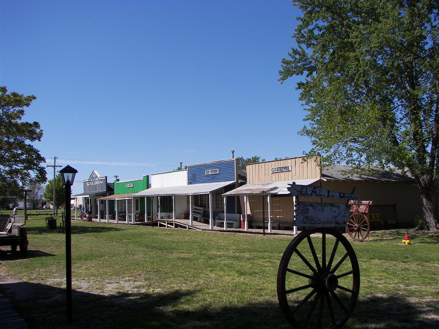 Old Town near Eisenhower Library in Abilene, Kansas