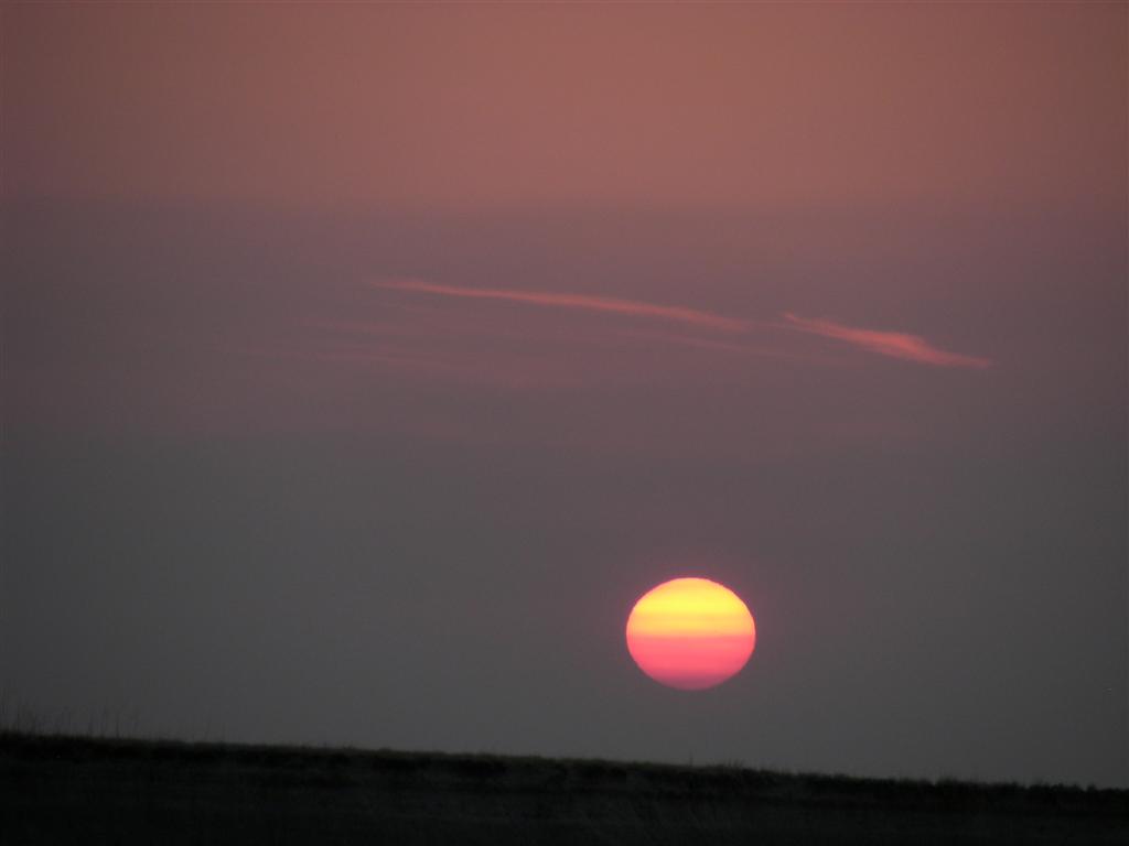 Sunrise in Badlands National Park in central South Dakota