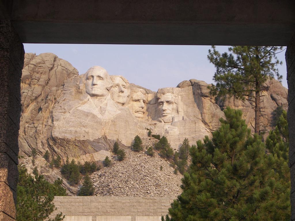 Mt. Rushmore Presidential Faces near Keystone South Dakota