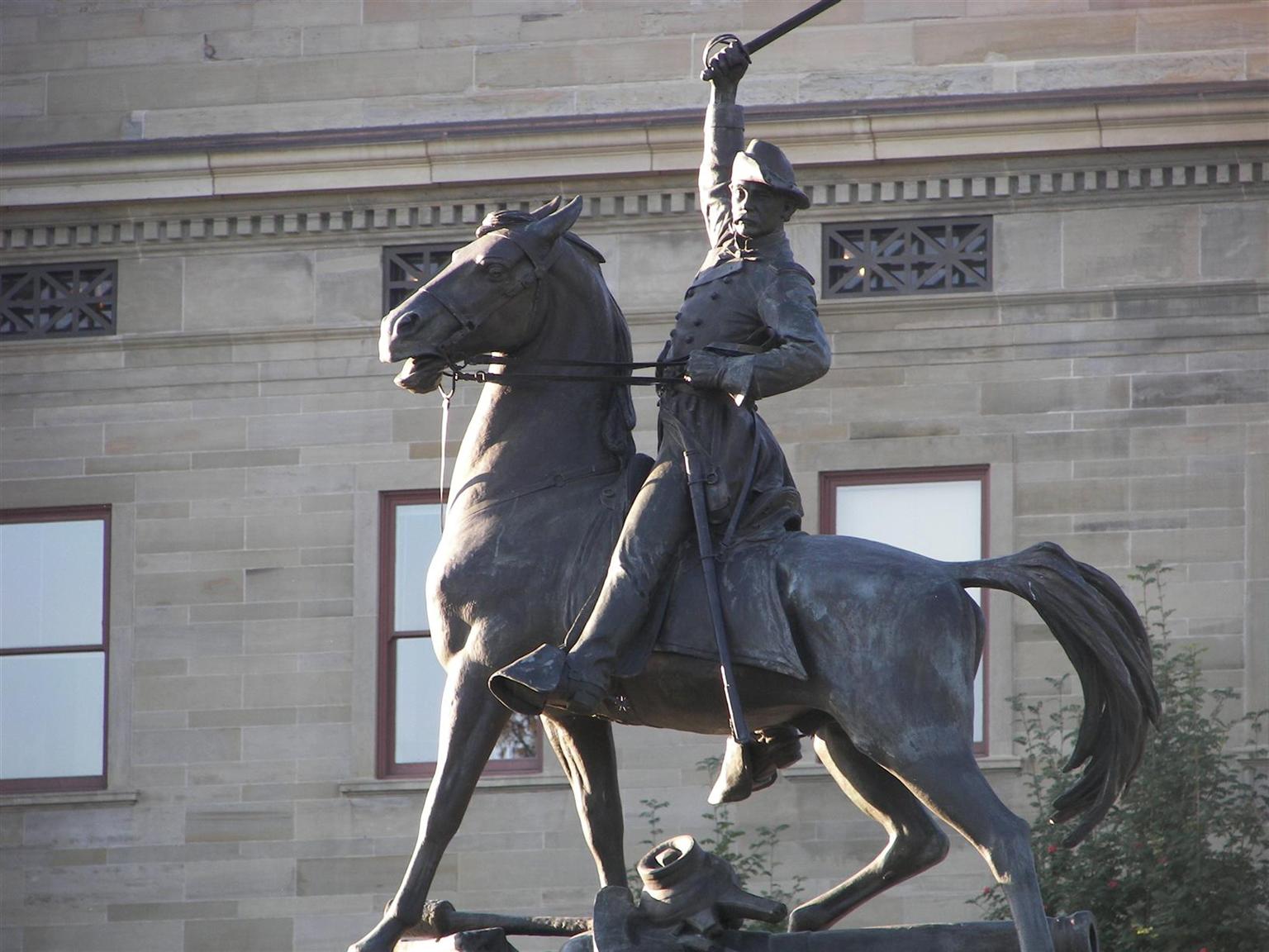 Statue at State Capitol in Helena, Montana