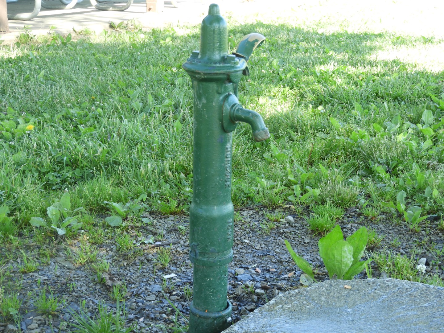 Water pump at Shelter #4 in Crows Creek area of Smithville Lake near Smithville, Missouri (0692)
