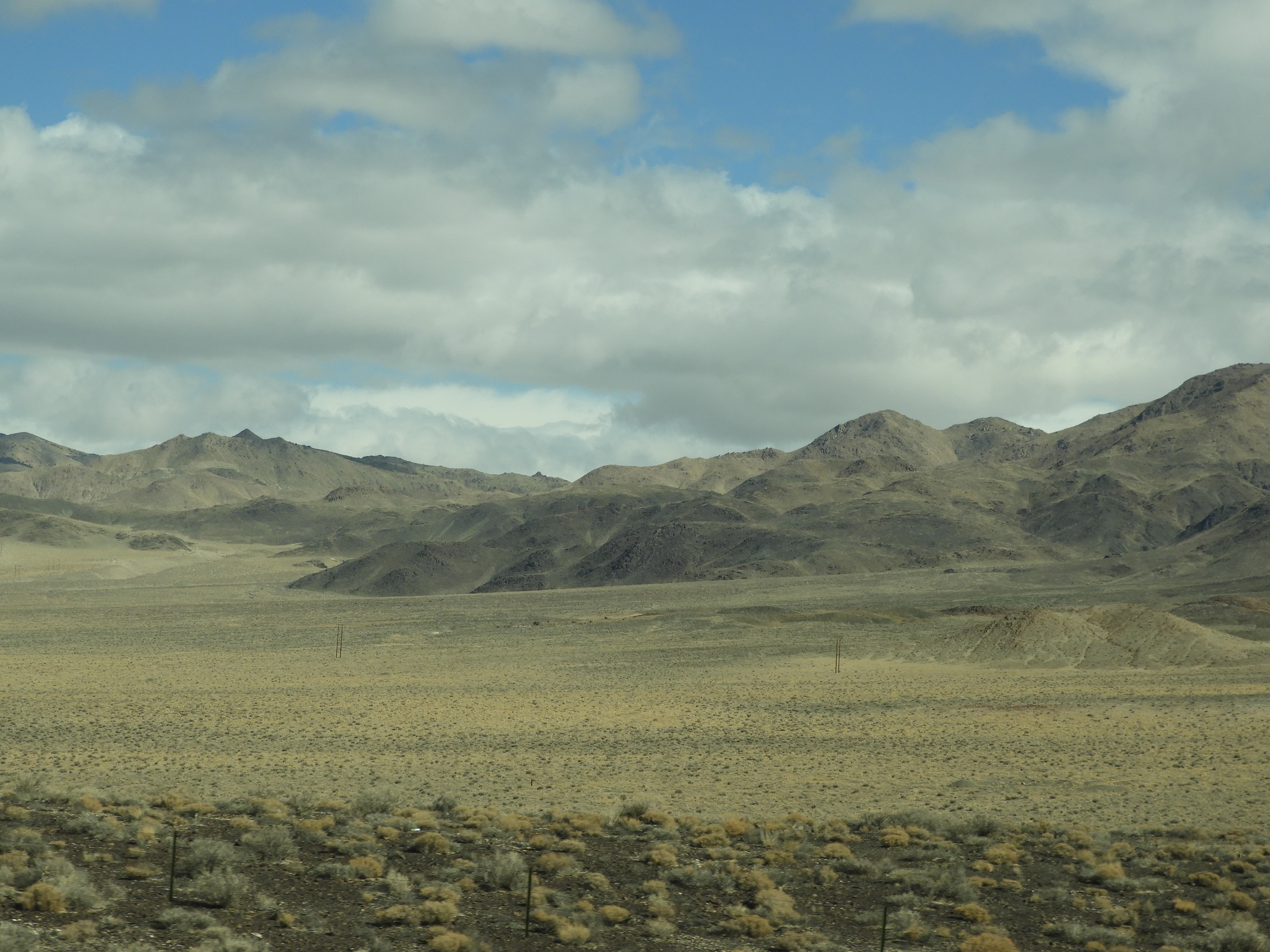 Along highway southeast of Reno Nevada