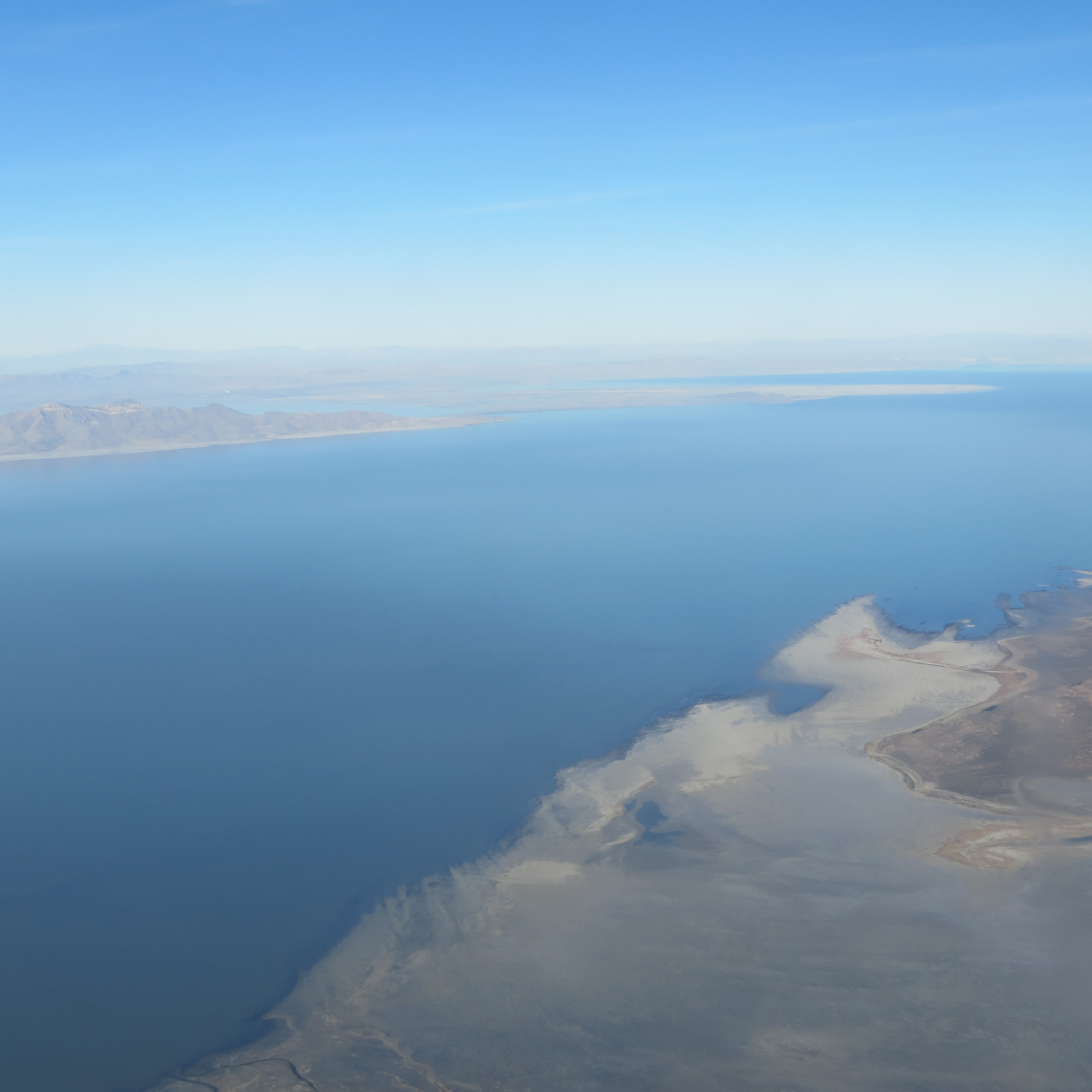 Great Salt Lake (aerial view) in northwest Utah