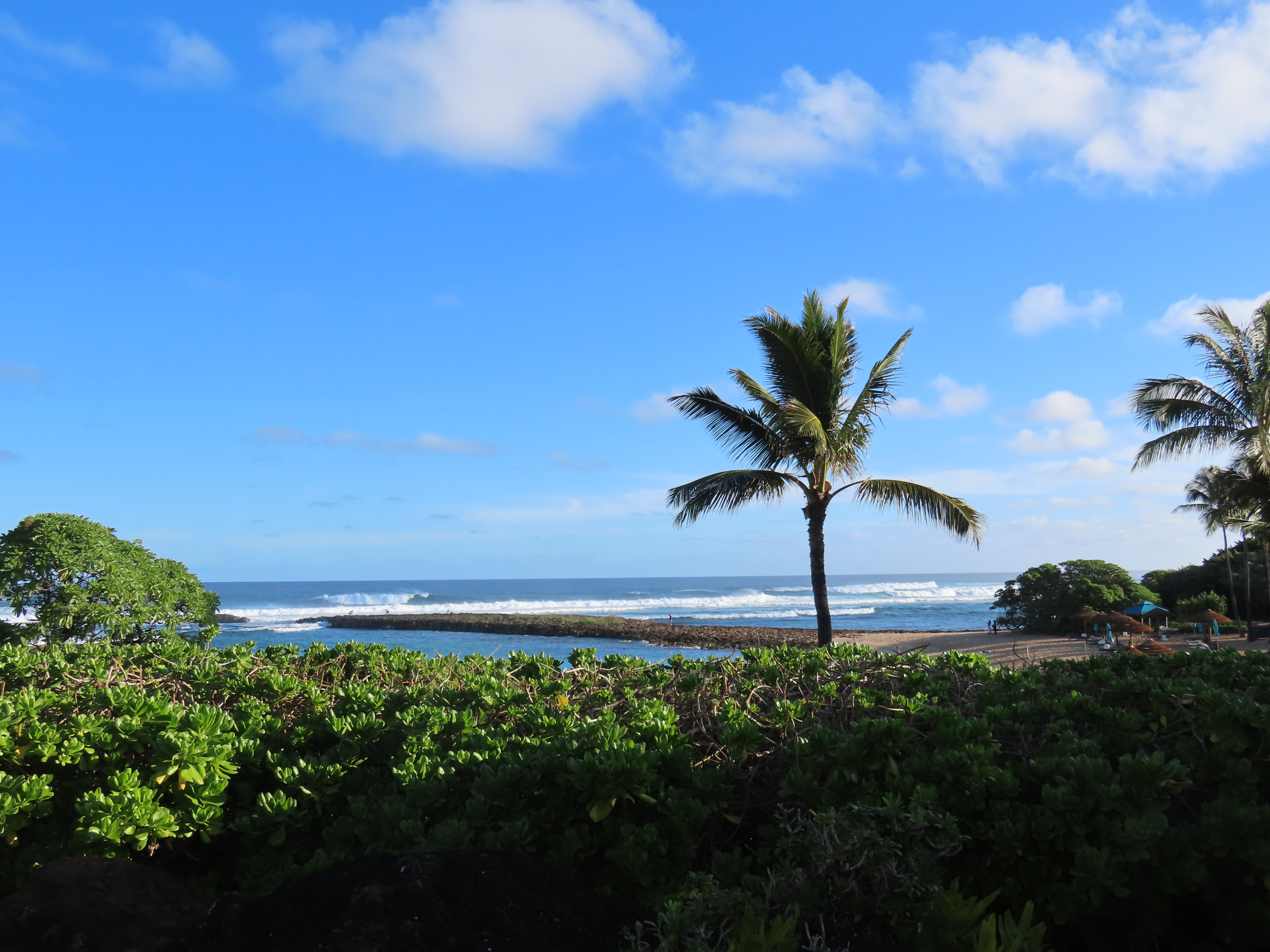 Kawela Bay on the northern shore of the Hawaiian island of Oahu