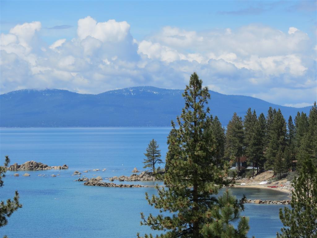 Lake Tahoe eastern shore in Nevada and South Lake Tahoe California (#0923)