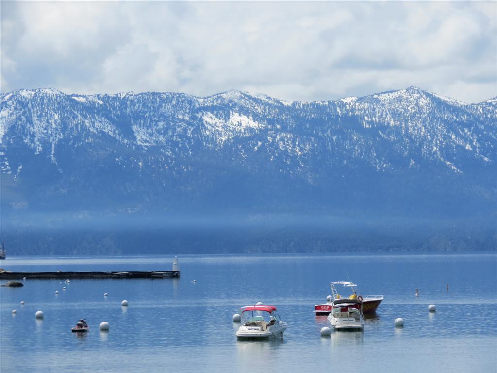 Lake Tahoe eastern shore in Nevada and South Lake Tahoe California (#0939)