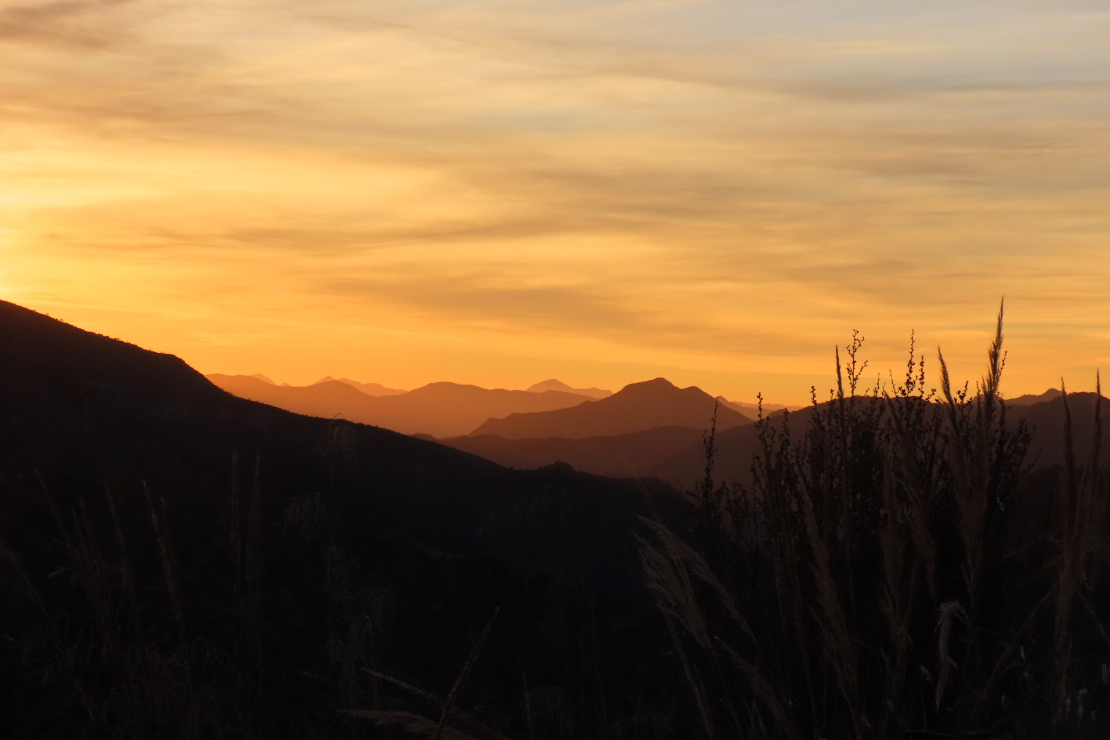Sunrise at Chiricahua National Park near Sugarloaf Mountain in Arizona