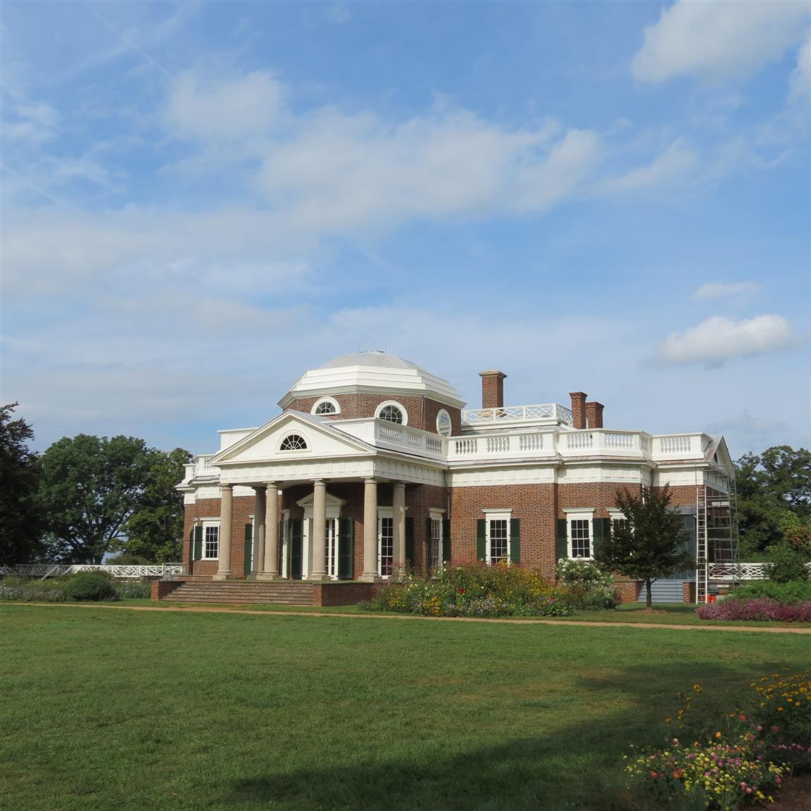 Monticello home of Thomas Jefferson near Charlottesville, Virginia