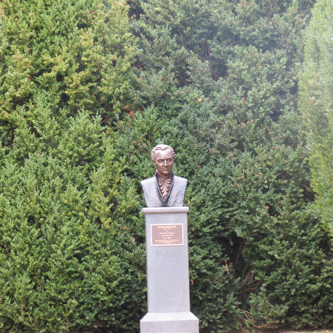 James Monroe Bust in Charlottesville, Virginia