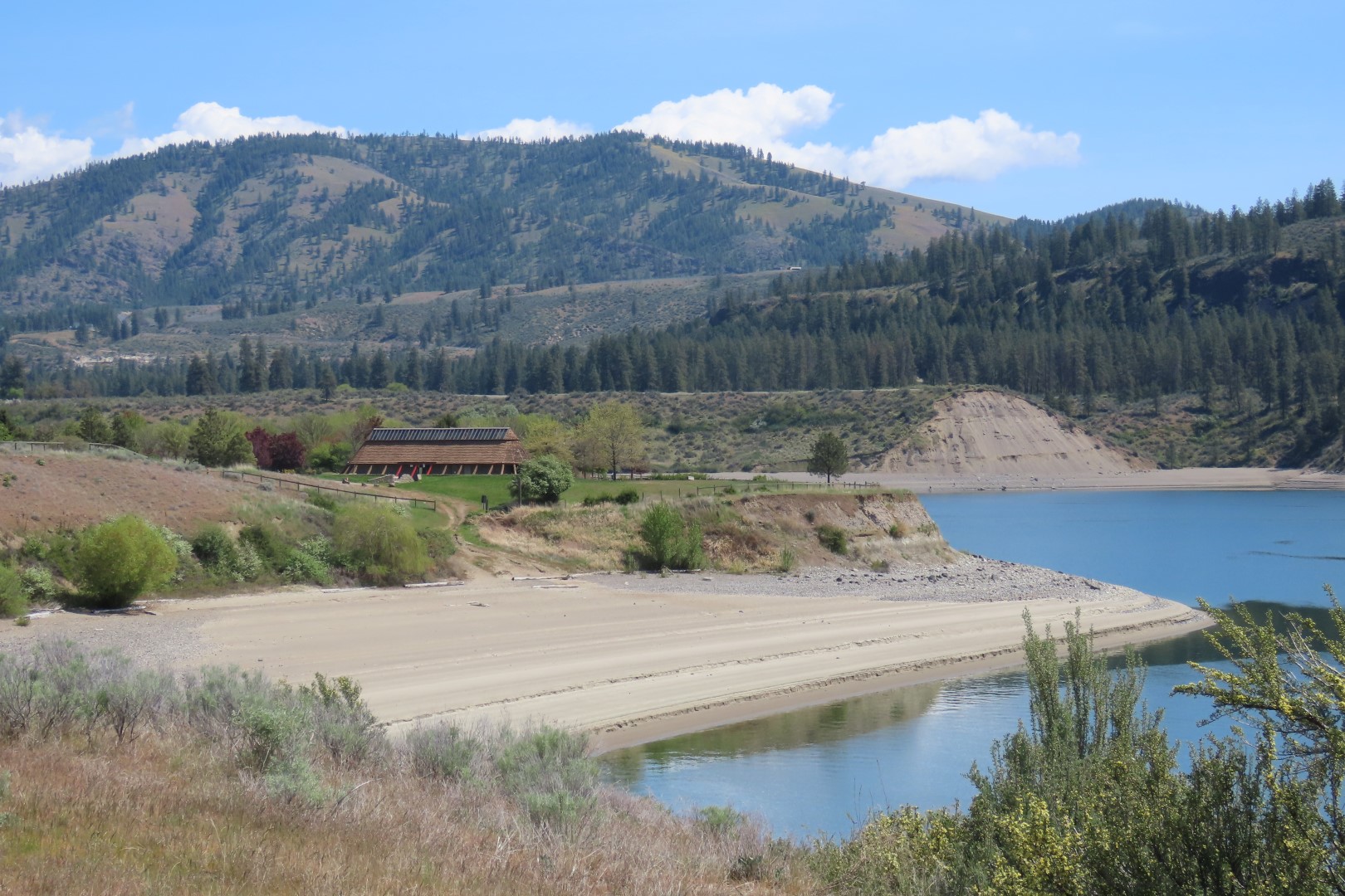 Lake Roosevelt at Fort Spokane, Washington