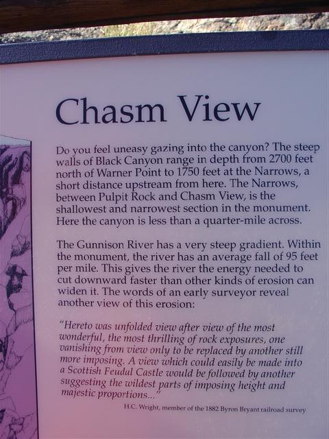 Chasm View explanations at the park (1 of 2) (#859)