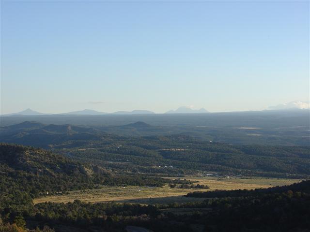 View from the rocky mountain at entrance to Mesa Verde (2 of 3) (#1006)