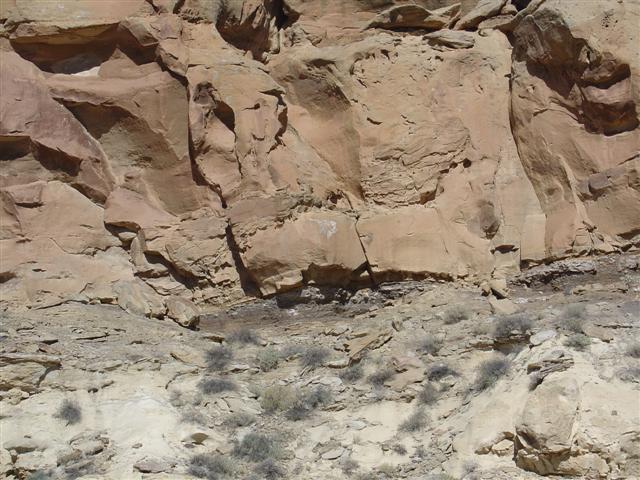 Petroglyphs (aka. stone art) high on the Chaco cliffs (2 of 3) (#1104)