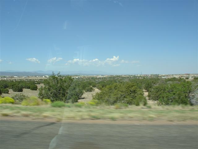 View looking north from I-25 at Santa Fe (#1193)