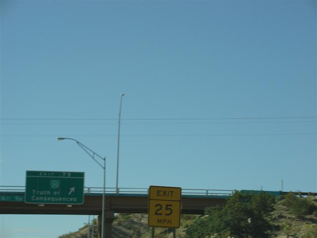 Exit sign to Truth or Consequences, NM (#1387)