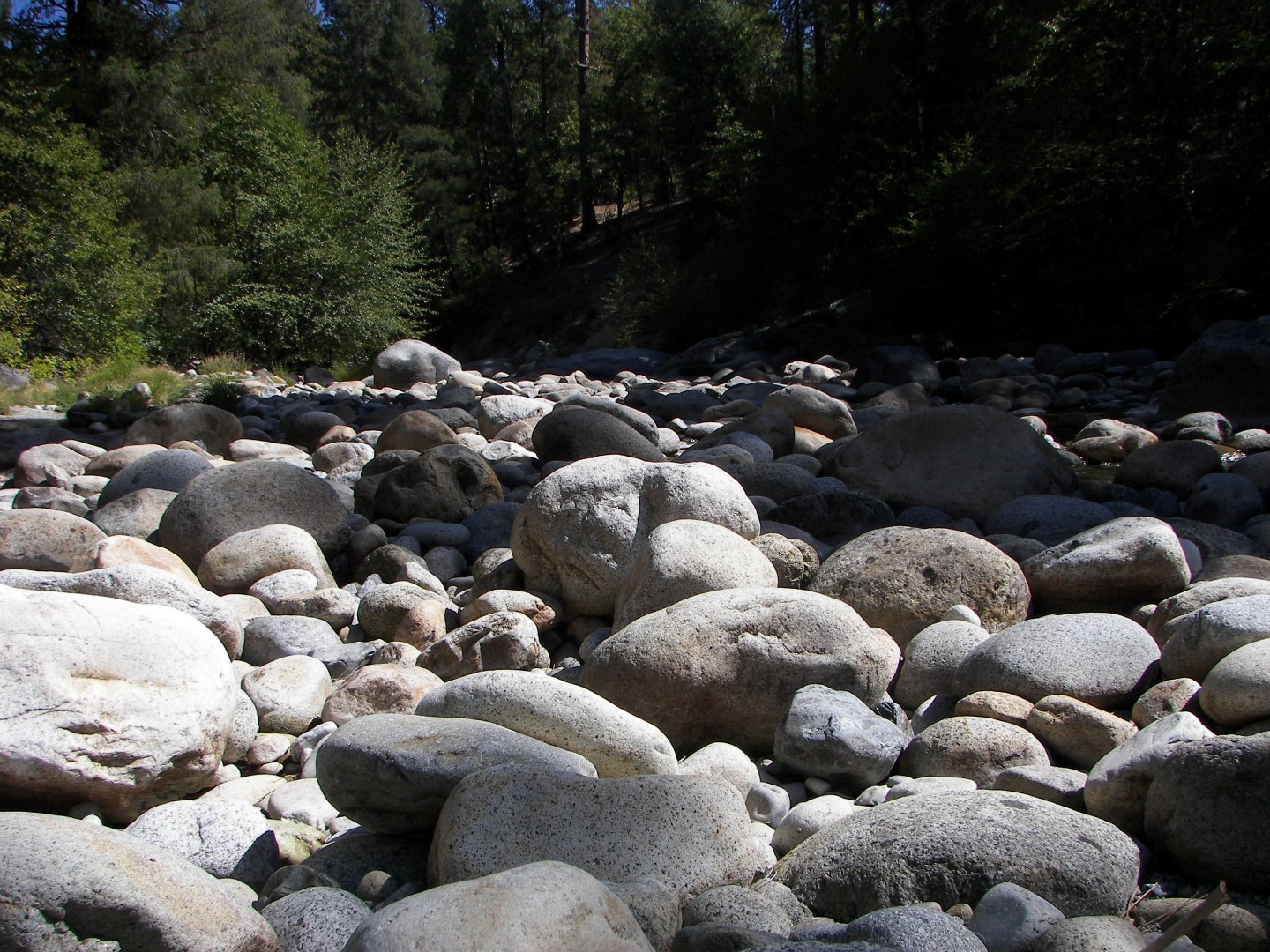 Walking along a rocky stream in Yosemite National Park 11 of 18 (#0877)