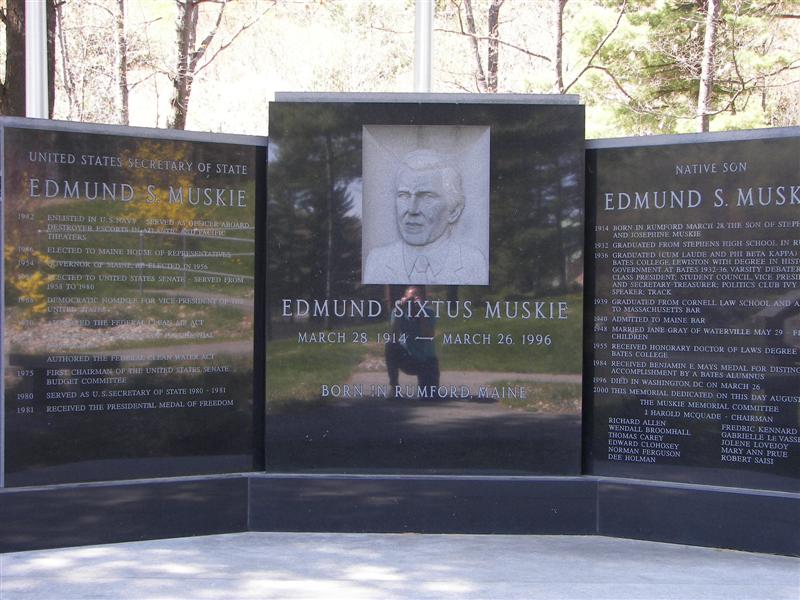 Memorial to native son Senator Edmund Muskie (#1194)