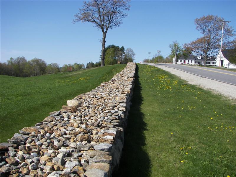 Stone wall very typical in Maine (Howes Corner) (#1717)
