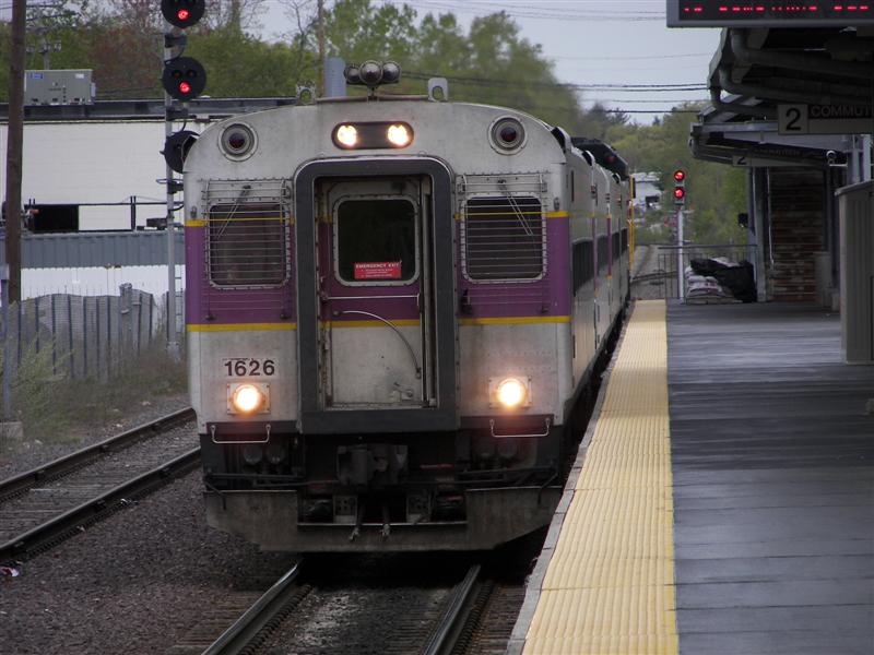 Commuter Train (called Lowell) heading to North Station #2 of 3 (#1436)