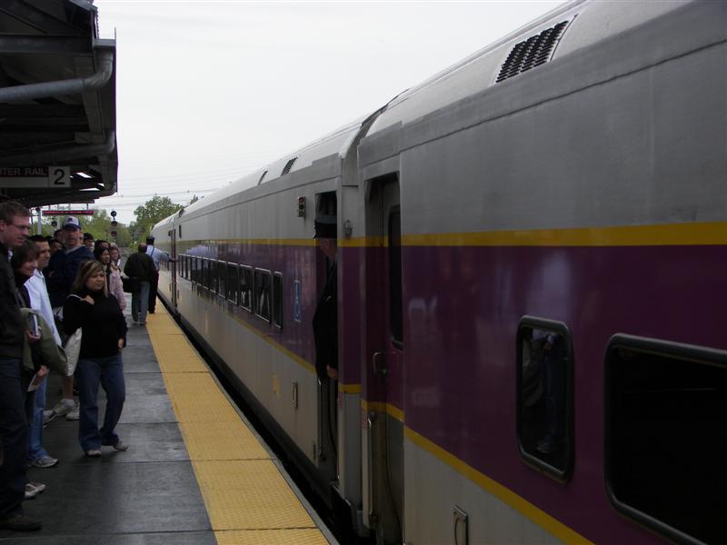 Commuter Train (called Lowell) heading to North Station #3 of 3 (#1437)
