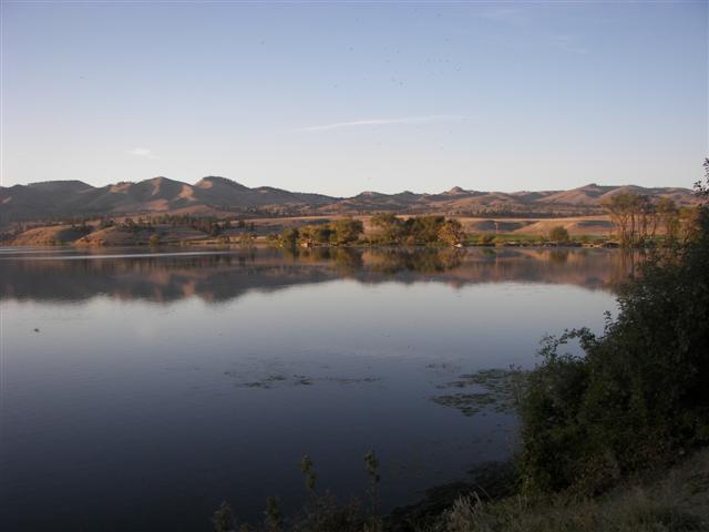 Upper Holter Lake and farm at Gates to the Mountains Rec Area #1 of 23 (#3030)