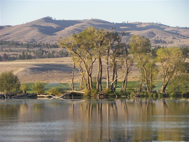 Upper Holter Lake and farm at Gates to the Mountains Rec Area #15 of 23 (#3044)