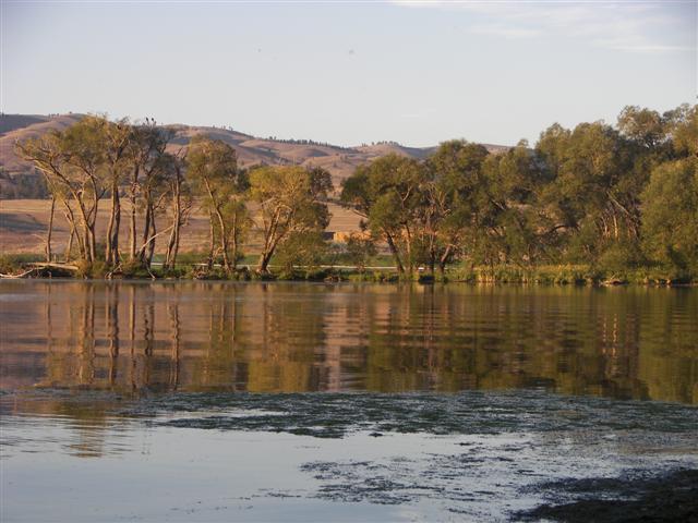 Upper Holter Lake and farm at Gates to the Mountains Rec Area #16 of 23 (#3045)