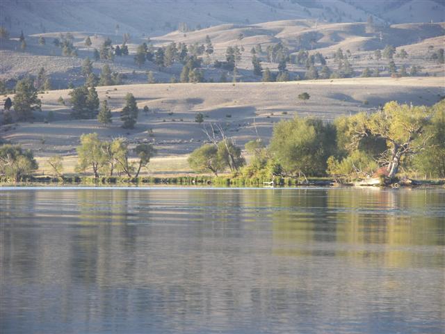 Upper Holter Lake and farm at Gates to the Mountains Rec Area #18 of 23 (#3047)