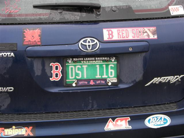 DST license plate of an avid baseball fan (#1068)
