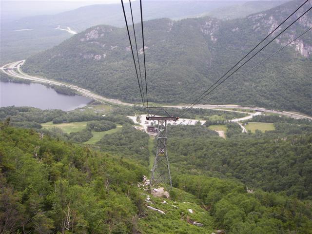 Cannon Mtn Aerial Tram:Base and going Up #10 of 11 (#1154)