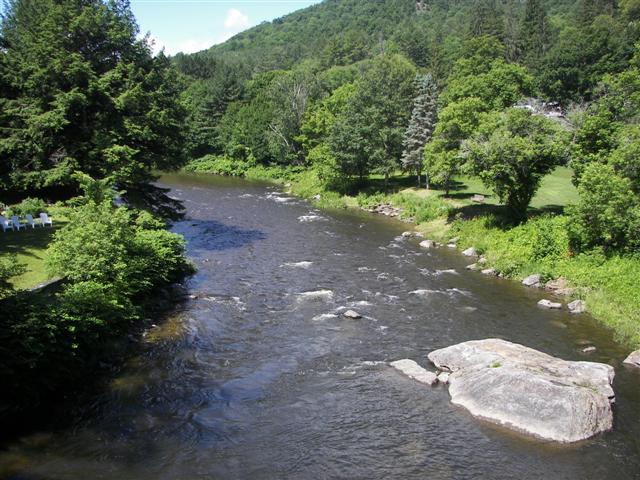River running through Woodstock VT near Marsh Mansion #1 of 6 (#1261)