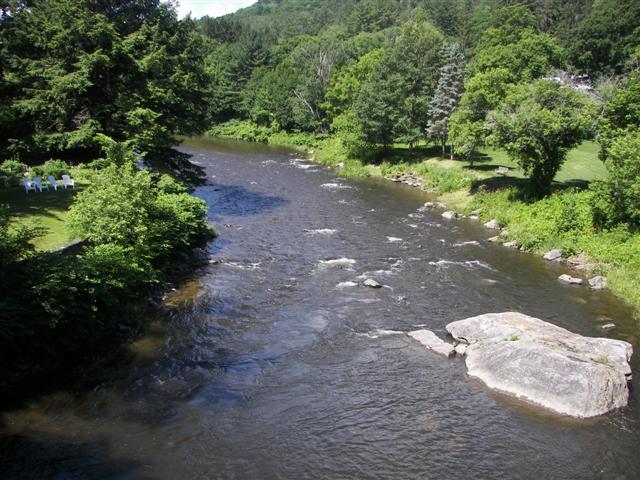 River running through Woodstock VT near Marsh Mansion #2 of 6 (#1262)