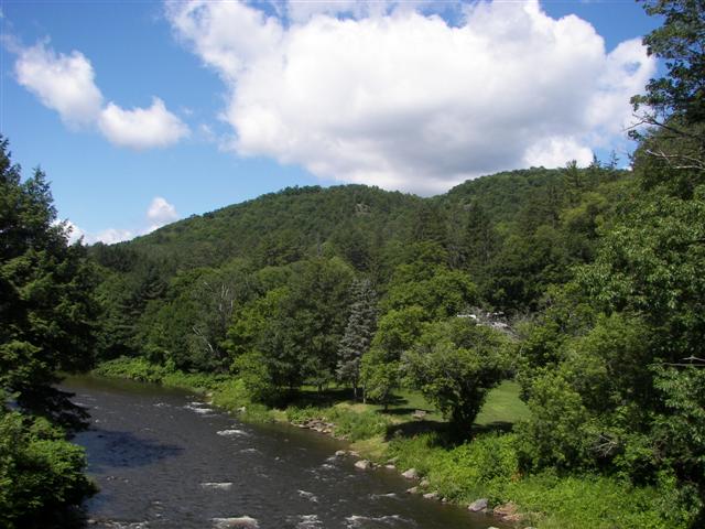 River running through Woodstock VT near Marsh Mansion #3 of 6 (#1263)