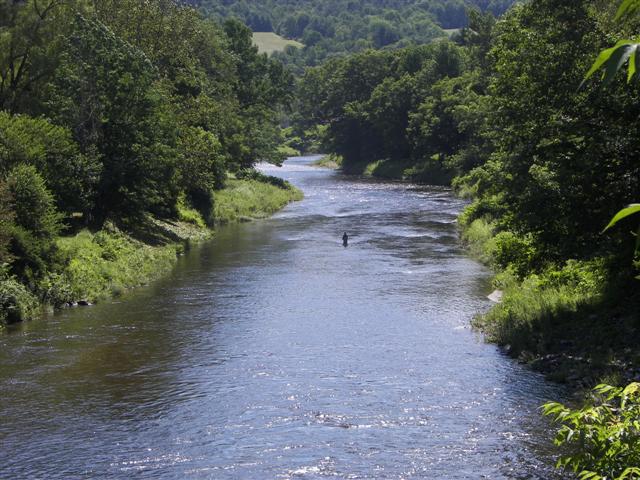 River running through Woodstock VT near Marsh Mansion #6 of 6 (#1266)
