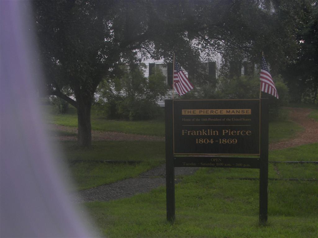 President Franklin Pierce The Pierce Manse in Concord NH: sign for historical purposes (#1977)