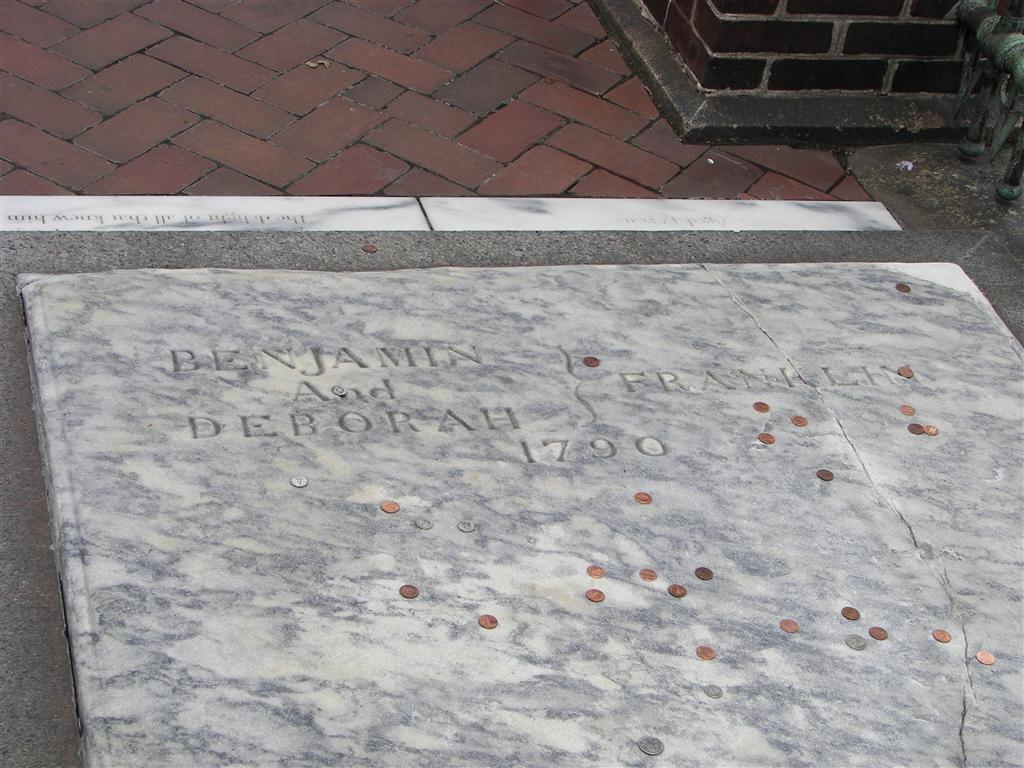 Burial site of Benjamin and Deborah Franklin #2 of 2 (#2112)