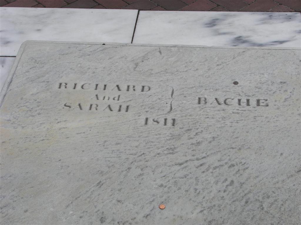 Richard and Sarah (Franklin) Bache graves (#2113)