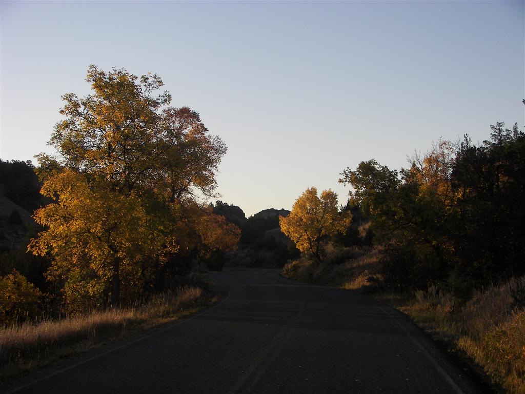 Scenery along the road through T. Roosevelt National Park South Unit 2 of  5 (#2534)
