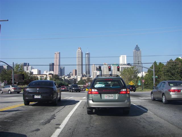 Atlanta skyline (while waiting at a traffic signal) (#2788)