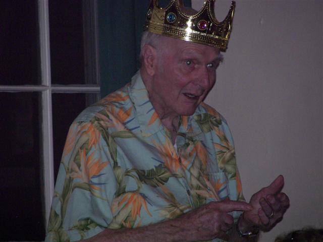 King Jack Knudsen telling the law to his subjects ( 38 of 44) (#2914)