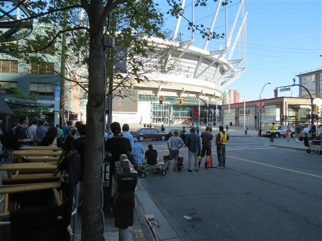 Filming of a scene in tv show Continuum ( 4 of 14) (#0871)