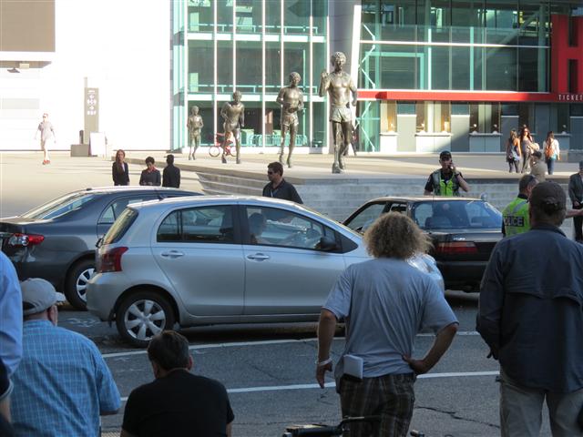 Filming of a scene in tv show Continuum ( 5 of 14) (#0872)