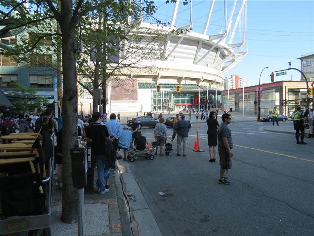 Filming of a scene in tv show Continuum ( 8 of 14) (#0875)