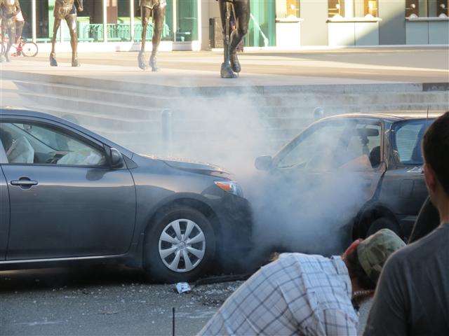 Filming of a scene in tv show Continuum ( 10 of 14) (#0877)