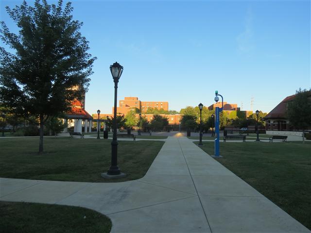 Park and Building across from Abraham Lincoln Museum in Springfield IL 3 of 4 (#1204)