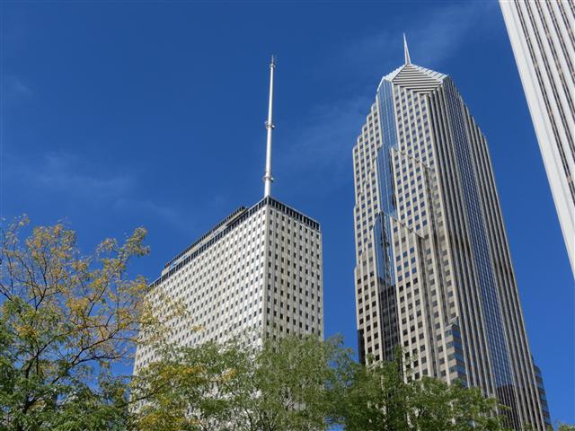 Chicago Skyline near Millenneum Park 2 of 6 (#1228)