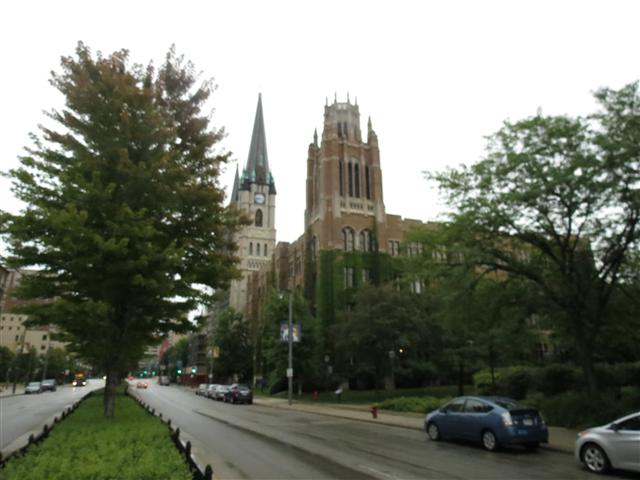 Rainy scenes at Marquette University in Milwaukee 1 of 4 (#1254)