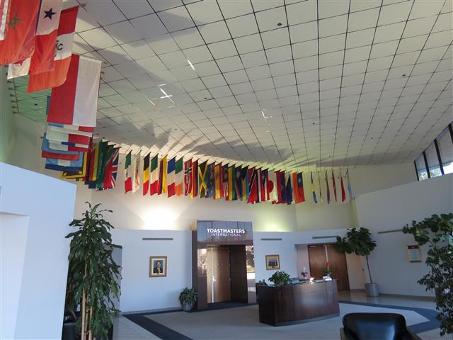 Flags in lobby of Toastmasters International Headquarters 3 of 3 (#1837)