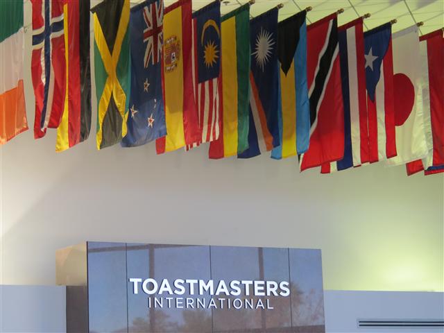 Flags in lobby of Toastmasters International Headquarters 1 of 3 (#1838)