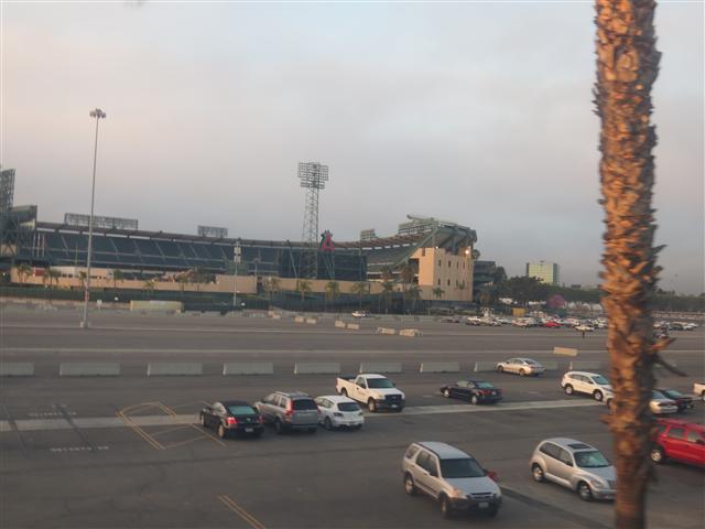 Anaheim Stadium along Amtrak between Los Angeles and San Diego  1 of 2 (#2081)